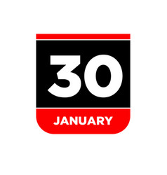 30th January Calendar Page 30 Jan Icon