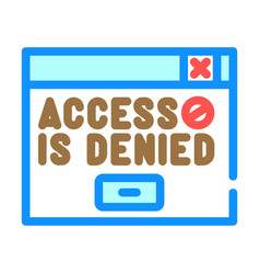 Denied Access Color Icon