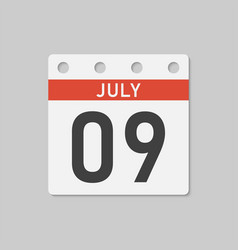 Icon Page Calendar Day - 9 July