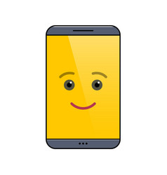 Funny Mobile Phone Isolated Emoticon