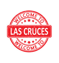 Welcome To Las Cruces Impression Of A Round Stamp