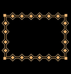 Art Deco Frame Vintage Linear Border Design A