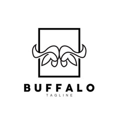 Buffalo Logo Livestock Farm Animal Head