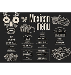 Menu Mexican Restaurant Template Placemat