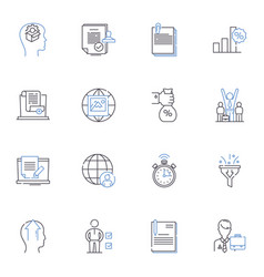 Organizational Practices Line Icons Collection