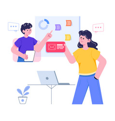 Premium Flat Design Of Task Management