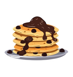 Stack Of Pancakes With Syrup