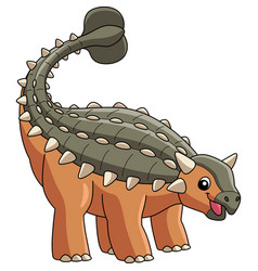 Ankylosaurus Dinosaur Cartoon Colored Clipart