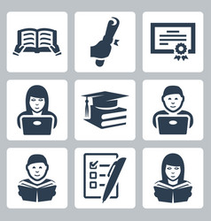 Higher Education Icons Set