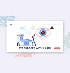 Ophthalmology Surgery Landing Page Template