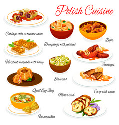 Polish Cuisine Food Dishes Menu Poland Meals