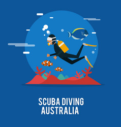 Scuba Diving Extream Activity In Australia Design