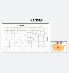 Kansas Map Political Map Of