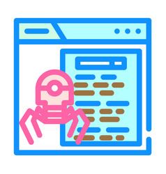 Crawling Seo Color Icon