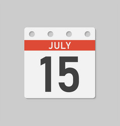 Icon Page Calendar Day - 15 July