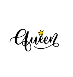 Queen Word Hand Drawn Lettering