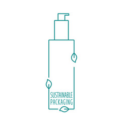 Recycled Cosmetic Plastic Bottle - Sustainable