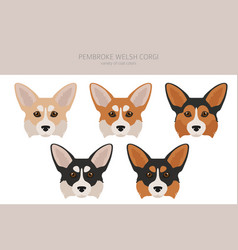 Welsh Corgi Pembroke Clipart Different Poses Coat