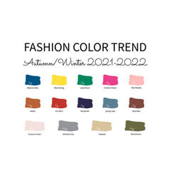 Fashion Color Trend Autumn Winter 2021 - 2022