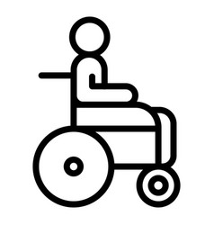 Person On Wheelchair Icon