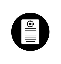 Technical Document Rounded Icon Editable Eps