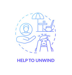 Help To Unwind Concept Icon