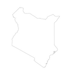 Kenya Country Map Outline