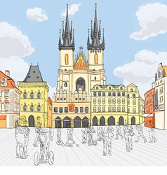 Old Town Square In Prague