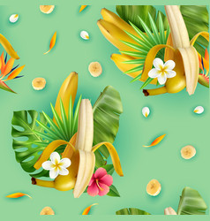 Tropical Plants Banana Pattern