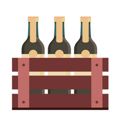 Wine Bottles In Basket