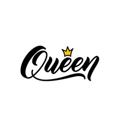 Queen Word In Hand Lettering Style