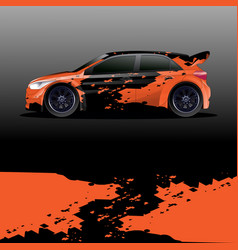 Rally Car Decal Graphic Wrap