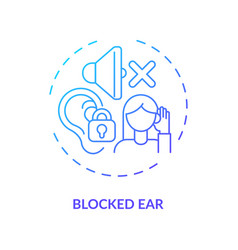 Blocked Ear Concept Icon