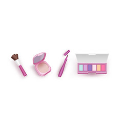 Makeup Products 3d Icon Set