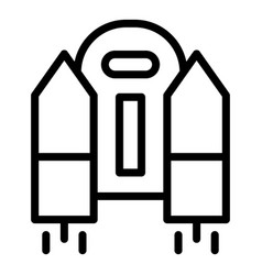 Pack Of Jetpack Icon Outline Rocket Boost