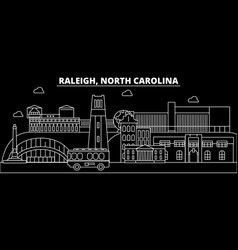 Raleigh Silhouette Skyline Usa