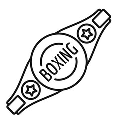 Boxing Gold Belt Icon Outline Style