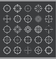 Crosshair Gun Sight Icons Bullseye