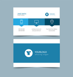 Minimal Blue Business Card Template