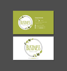 Natural Skincare Business Card Template