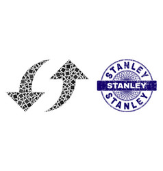 Textured Stanley Stamp And Geometric Exchange