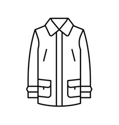 Car Outerwear Male Line Icon