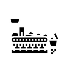 Sinter Plant Steel Production Glyph Icon