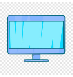 Computer Monitor Icon In Cartoon Style