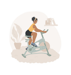 Exercise Bike Isolated Cartoon