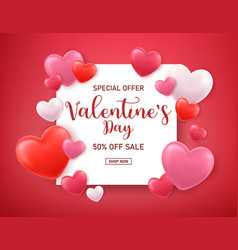 3d Valentines Banner Template