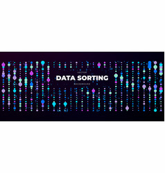 Data Sorting Abstract Technology Background