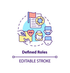 Defined Roles Concept Icon