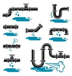 Plumbing Service Icon Set