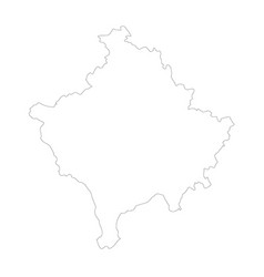 Kosovo Country Map Outline